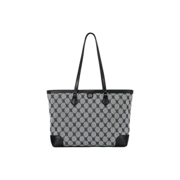 ROBERTA DI CAMERINO Fabric Shoulder Bag Women's Classic Black/Elephant Grey