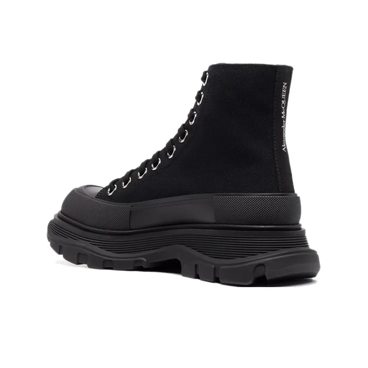 Alexander McQueen Tread Slick Lace Up Boot Black Women's-3