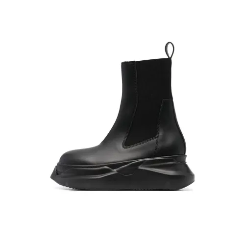 Rick Owens DRKSHDW Short Chelsea Boots Women's Black