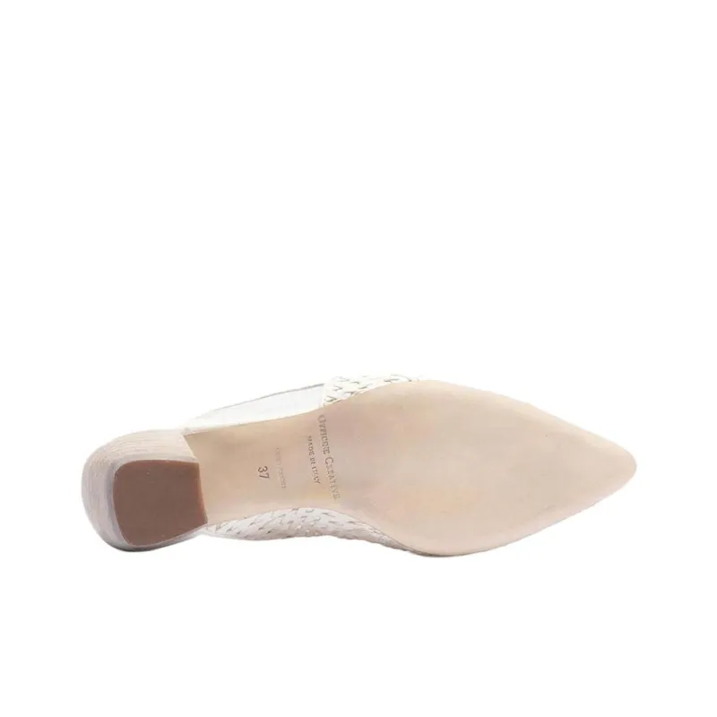 Officine Creative Sally Chunky Heel High Heels Women's White-5