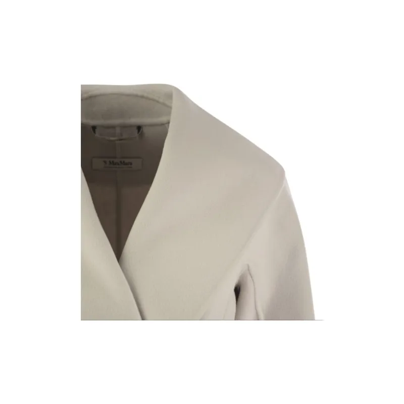 'S MAX MARA Belted Long Sleeved Coat-6