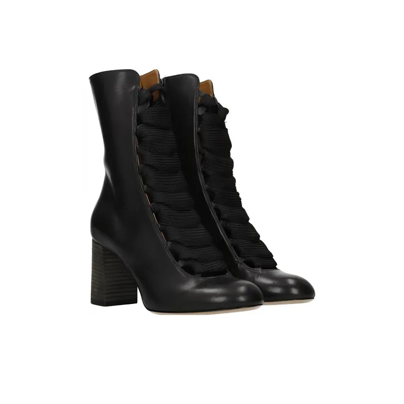 Chloe Ankle Boots 7cm Women's Black-1