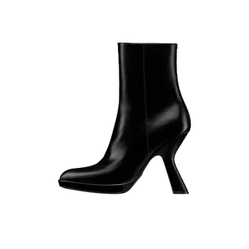 DIOR D fiction Ankle Boots 10.5cm Women's Black