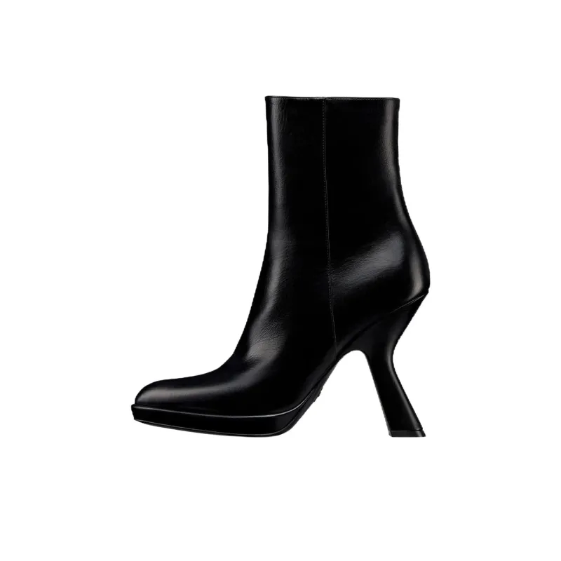 DIOR D fiction Infinite Dream Mirror Ankle Boots 10.5cm Women's Black-0