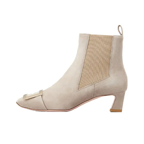 Roger Vivier Trompette Chelsea Boots Women's Beige
