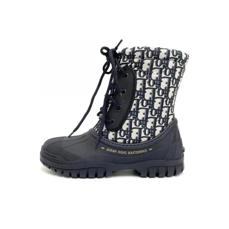 DIOR D Venture Ankle Boots Women's Blue-0