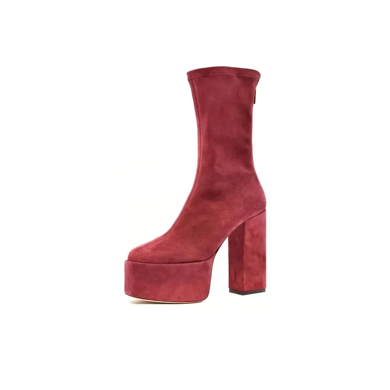 Paris Texas Lexy 130mm Suede Boots-2