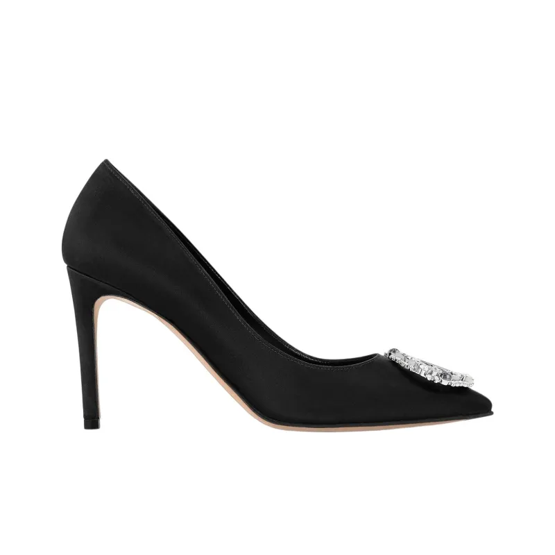 LOUIS VUITTON Met Slim Heel High Heels 9cm Women's Black-1