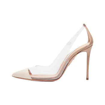 AQUAZZURA Bow-tie 105mm Leather Pumps