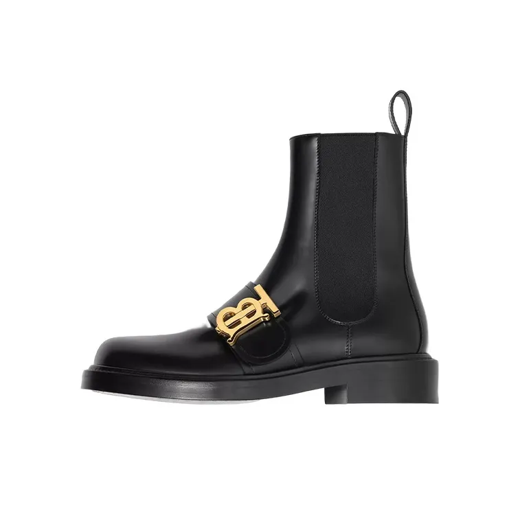 Burberry Short Chelsea Boots Women's Black-0