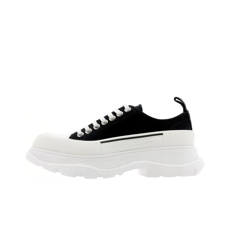 Alexander McQueen Tread Slick Low Lace Up 'Black White' Women's-0