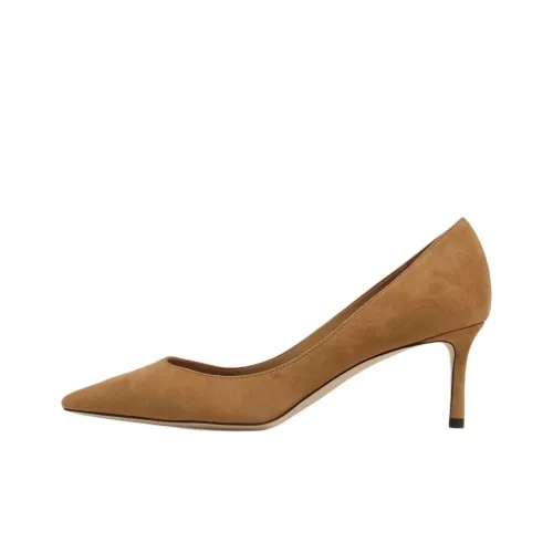 Jimmy Choo ROMY Slim Heel High Heels 6cm Women's Light Brown