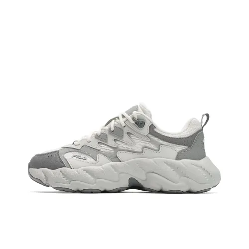 FILA Fern2 Wear-Resistant Low-Top Casual Shoes Men's White Gray