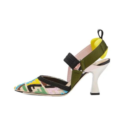 FENDI Colibri Irregular Heel High Heels Women's Multicolor