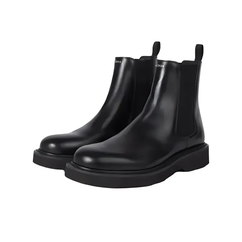 KENZO Ukio Short Chelsea Boots Men's Black-4
