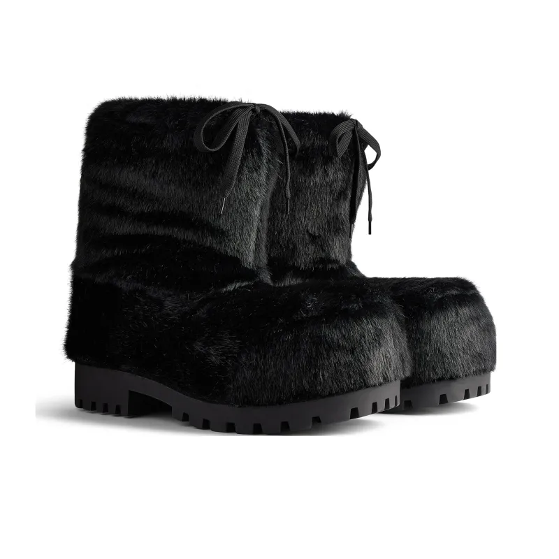 Balenciaga Alaska Low Faux fur Boots-2