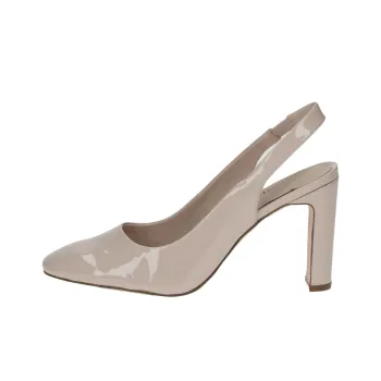 CAPRICE Twiggy Chunky Heel High Heels 8.5cm Women's Beige