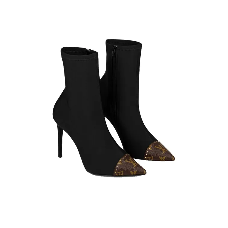 LOUIS VUITTON Chérie Ankle Boots Women's Black-2