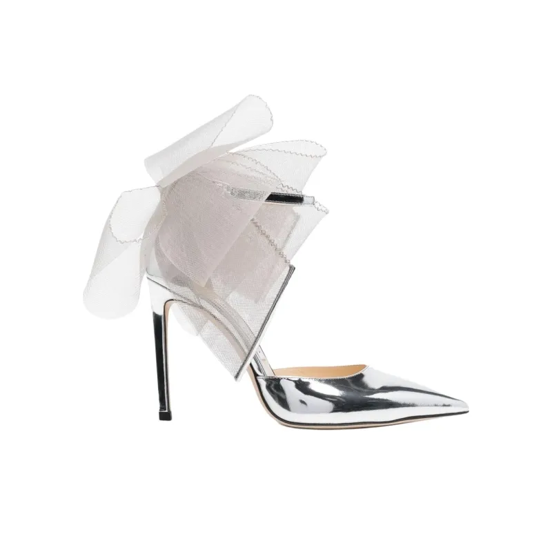 Jimmy Choo Averly 100mm Oversized-bow Pumps-1