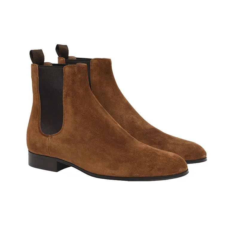 GIANVITO ROSSI Alain Ankle-Length Chelsea Boots Men's Umber-2