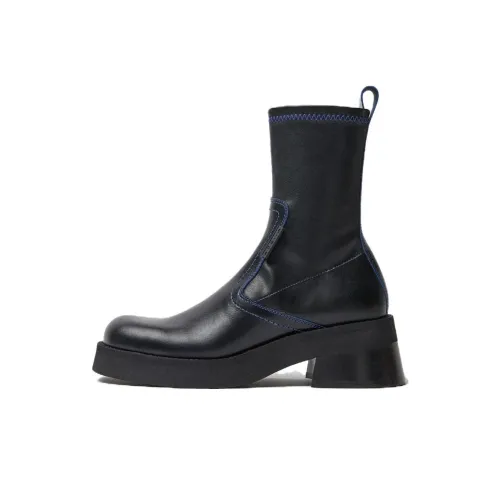 MIISTA Ankle Boots 6cm Women's Blue Black