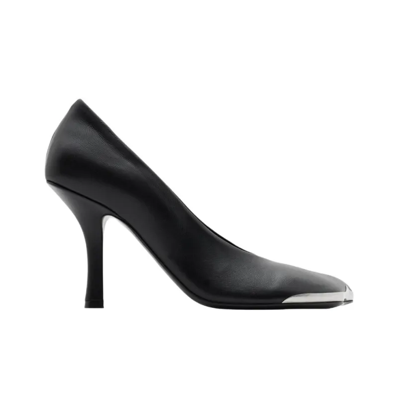 Burberry Slim Heel High Heels 9cm Women's Black-1