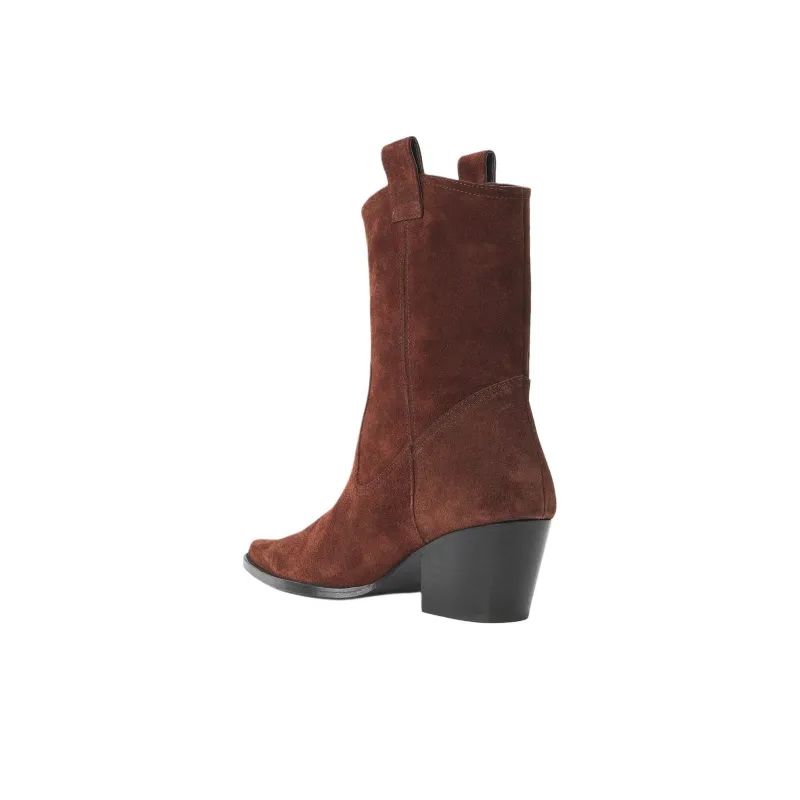 Staud June Ankle Boots 4cm Women's Red-3