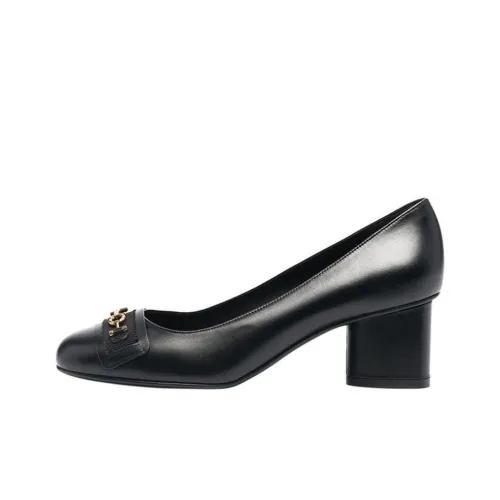FERRAGAMO Chunky Heel High Heels 5.5cm Women's Black