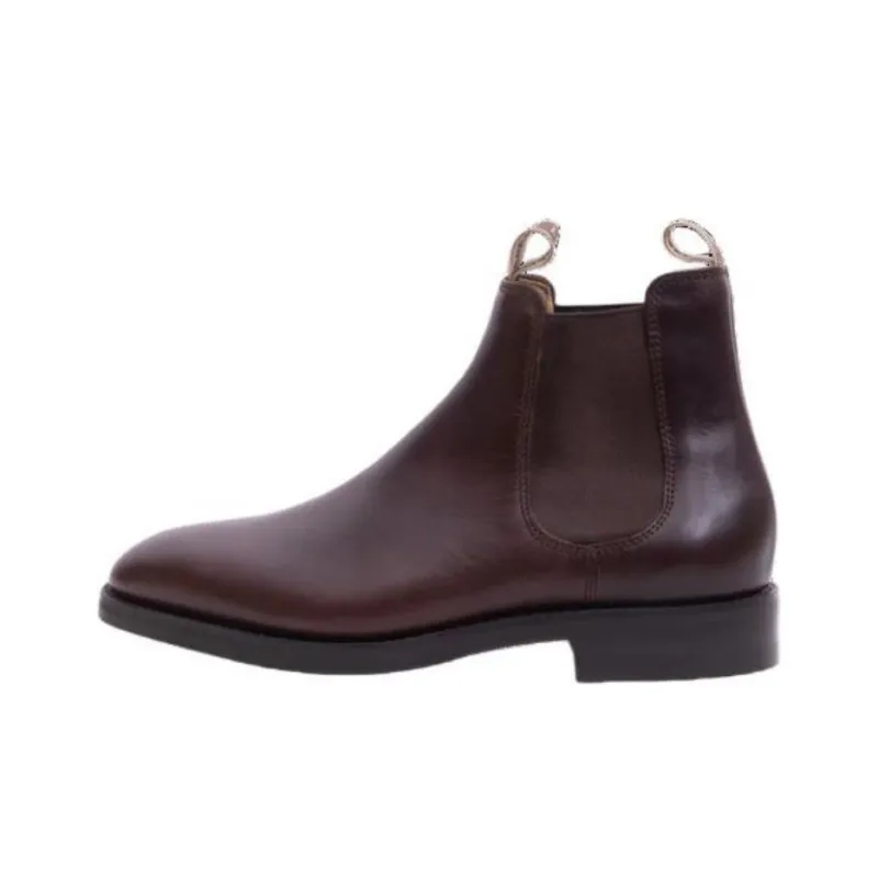 BARKER Sutton - Brown Short Chelsea Boots Men's Umber-0