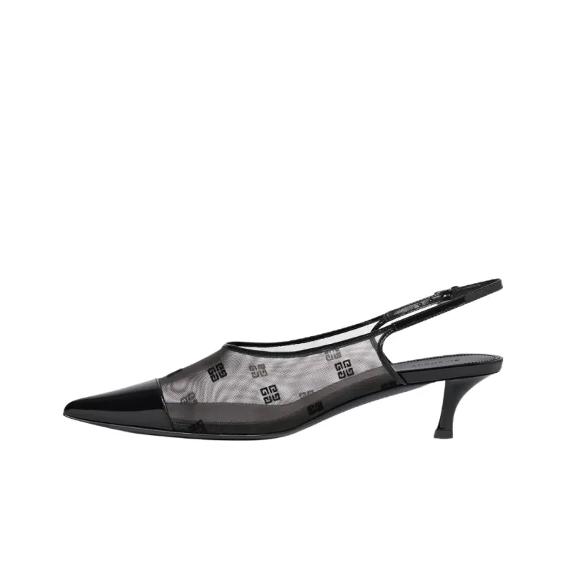 Givenchy 4G Logo High Heels 7.5cm Women's Black-0