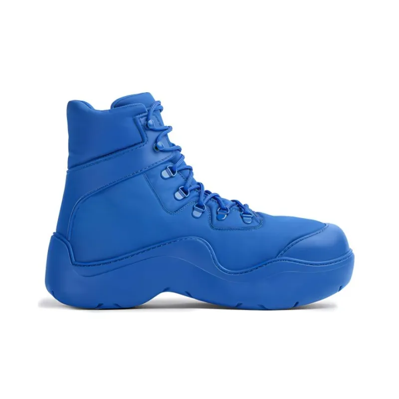 Bottega Veneta Puddle Bomber Ankle Boot Blue-1