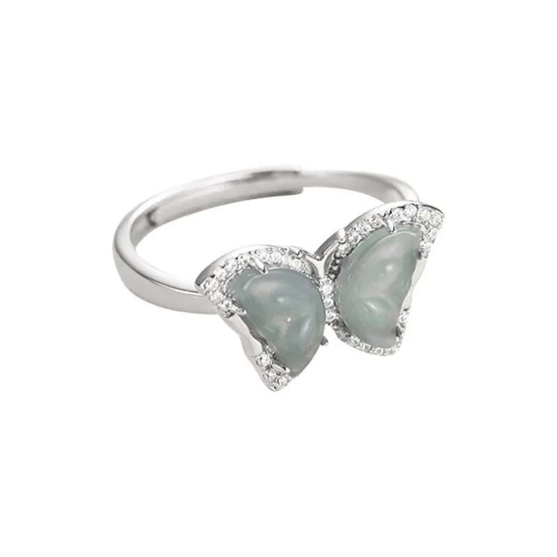 YINSHANGYA Glutinous Jade Jadeite Rings Women's-0