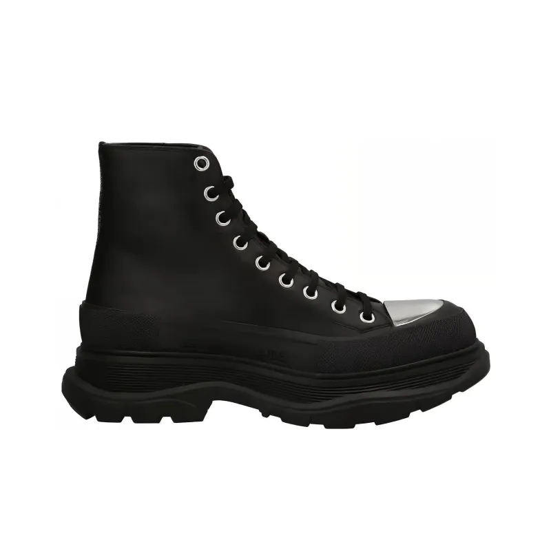 Alexander McQueen Tread Slick Ankle Boots Men's Black-1