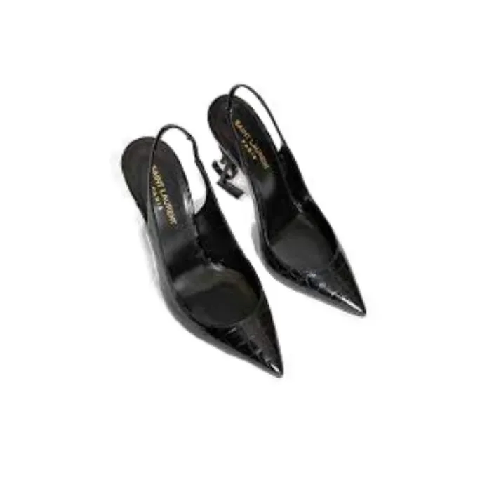 SAINT LAURENT Opyum Pointed Toe Slingback Pumps-4