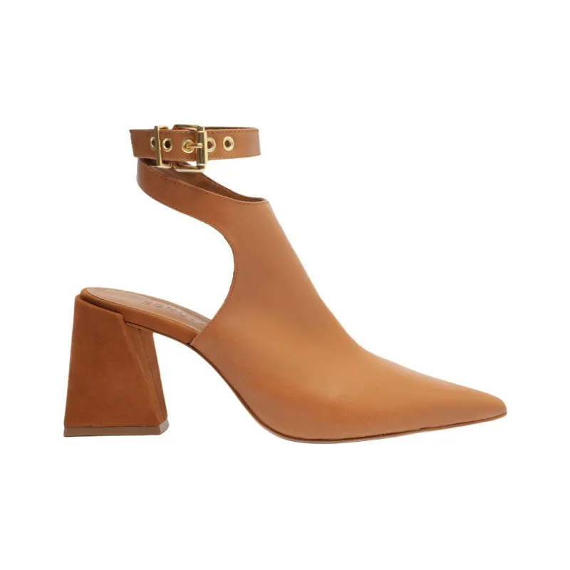Schutz Kala Spool Heel High Heels 8cm Women's Brown-1