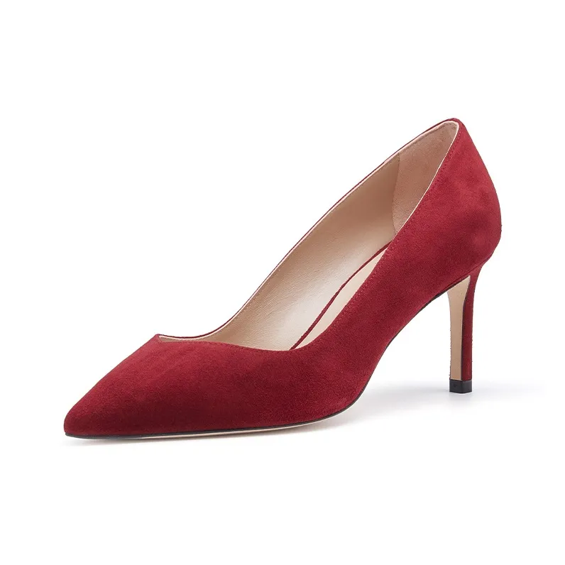 Stuart Weitzman/SW Anny 70 Slim Heel High Heels Women's Red-2