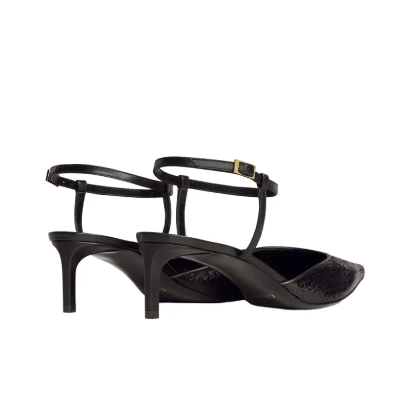 CELINE Kitten High Heels Women's Black-3