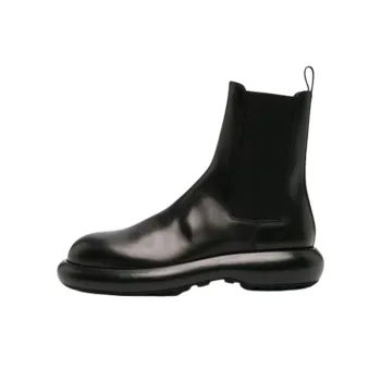 JIL SANDER Round toe Leather Ankle Boots