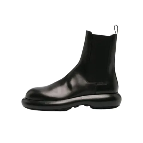JIL SANDER Round toe Leather Ankle Boots