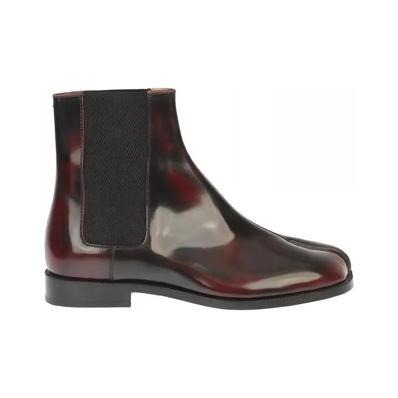 Maison Margiela Chelsea Boots Men's Burgundy-1