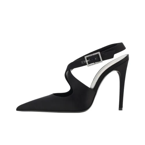 SAINT LAURENT Spontini 110mm Satin Slingback Pumps