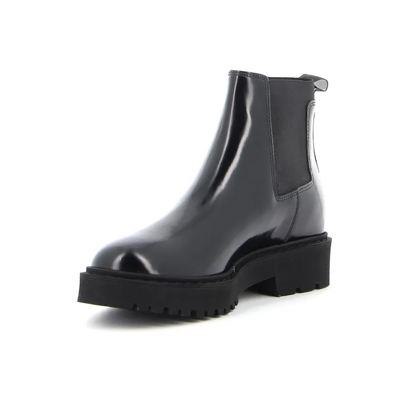 HOGAN Short Chelsea Boots Women's Black-1