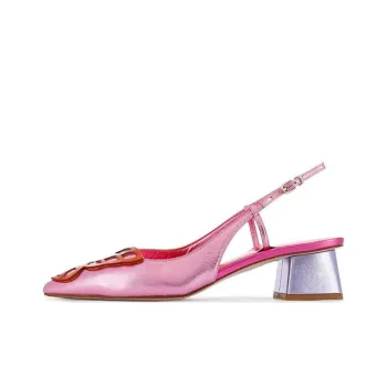Sophia Webster Butterfly Chunky Heel High Heels 5cm Women's Pink