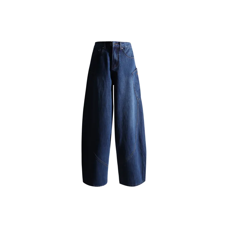 Wen Shan Jeans Women's Dark Blue-2