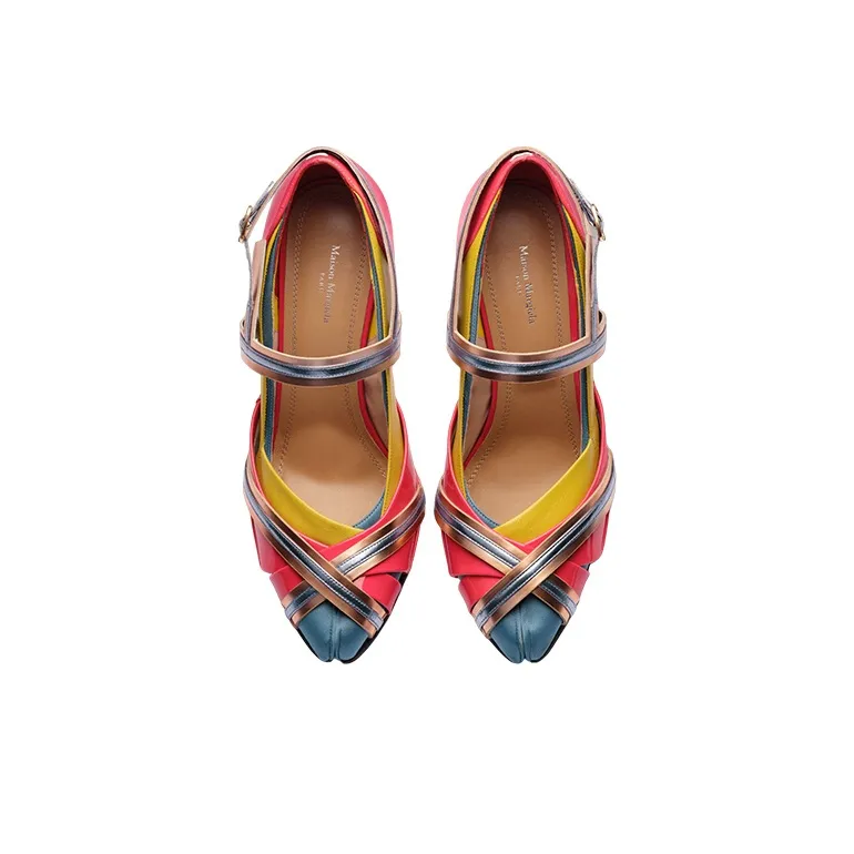 Maison Margiela Tabi Monster Panelled Pumps-1