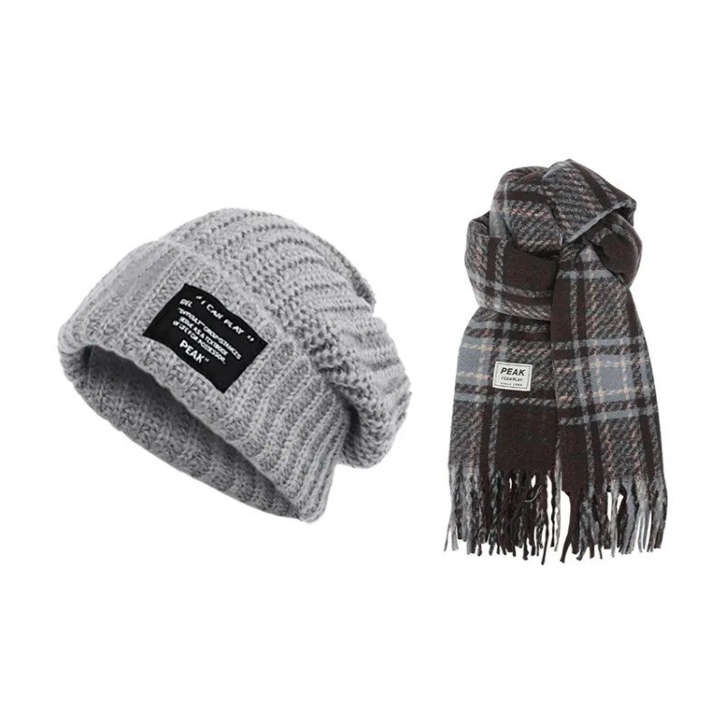 PEAK Polyester Knit Scarves Unisex-2