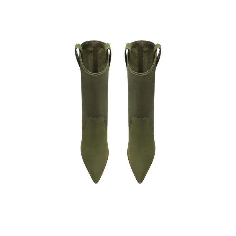 Schutz Mackie Ankle Boots 7.5cm Women's Green-4