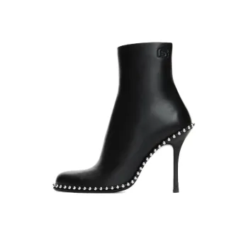 alexander wang 110mm Stud-embellished Leather Ankle Boots