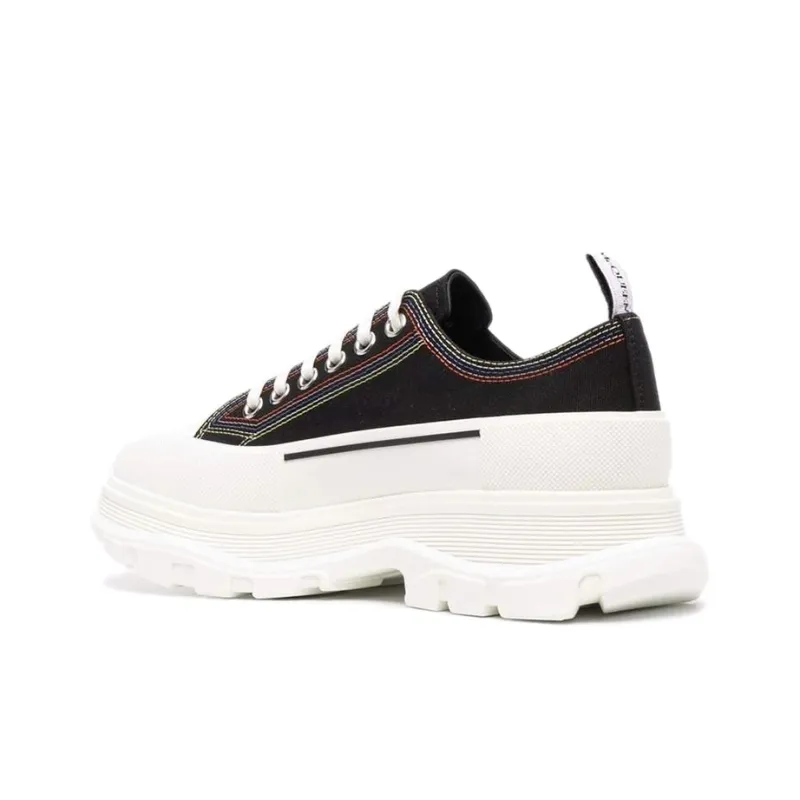 Alexander McQueen Tread Slick Ankle Length Martin Boot Men's Black White-2