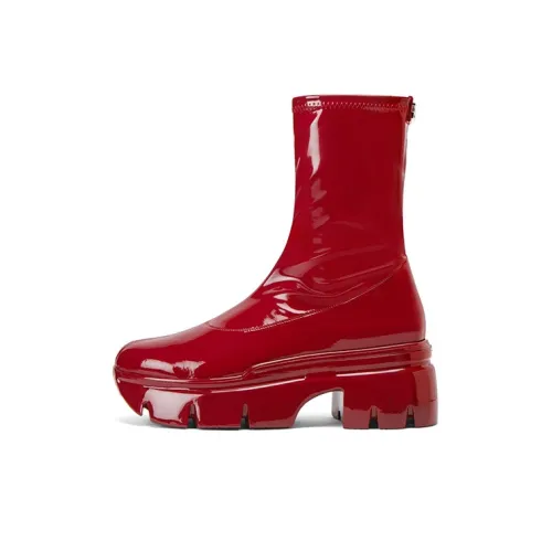 Giuseppe Zanotti/GZ Apocalypse Gloss Ankle Boots Women's Red